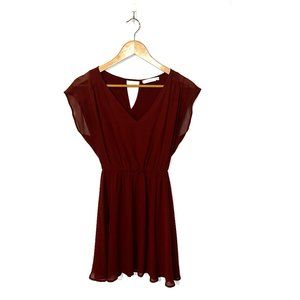 Lush Sheer Skater Dress- S